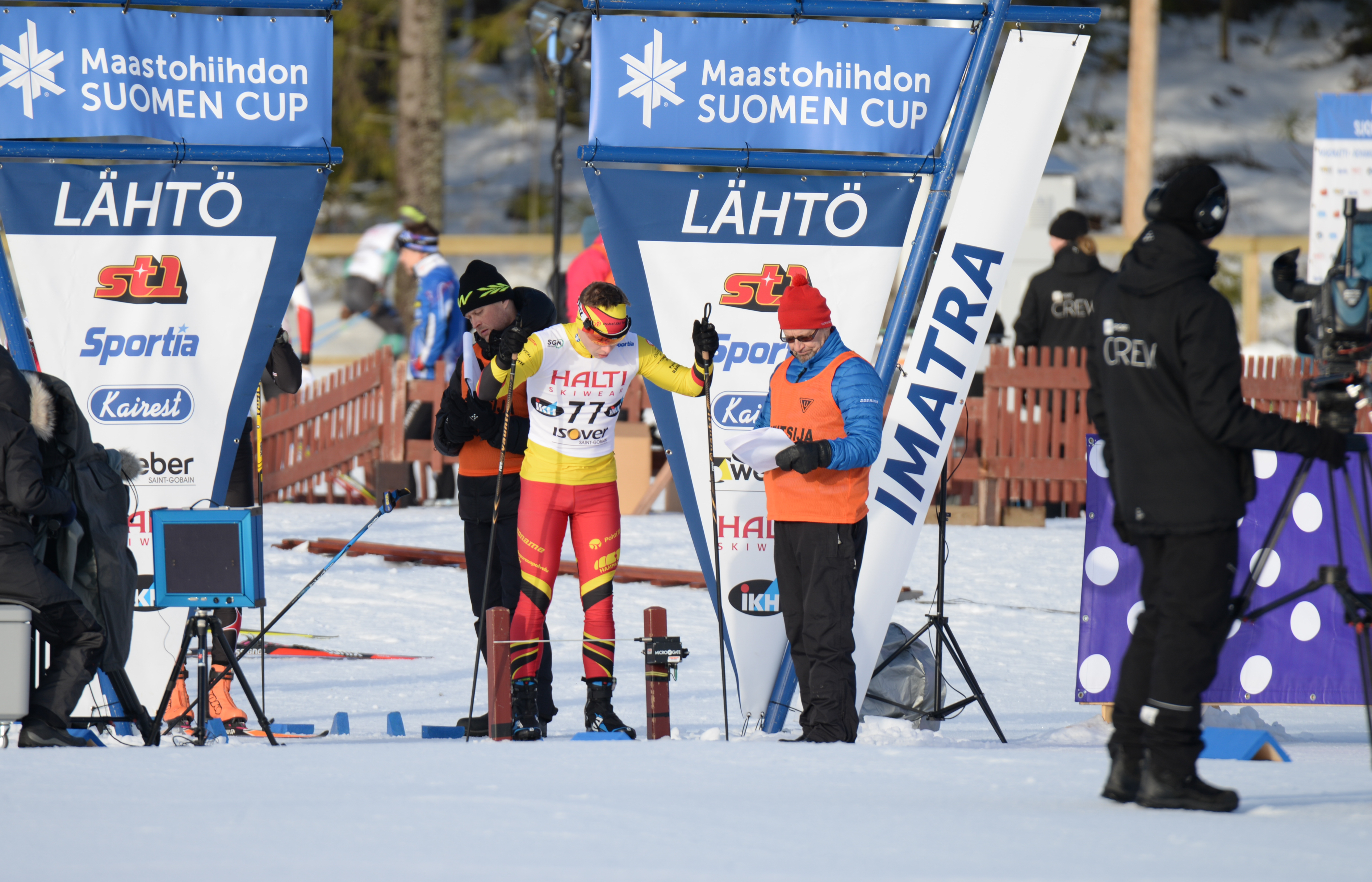 Maastohiihdon Suomen Cupin lähtö Imatralla