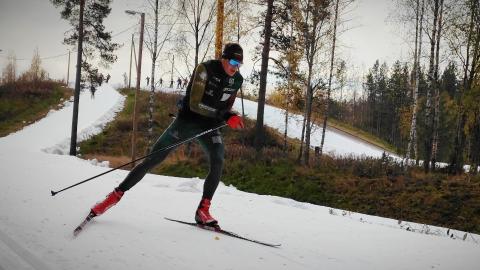 Liettuan ampumahiihtomaajoukkue leireili Imatran ensilumenladulla lokakuussa 2020