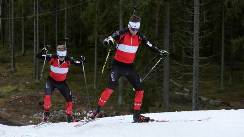 Kanadan ampumahiihtomaajoukkue leireili Imatran Ukonniemessä marraskuussa 2020