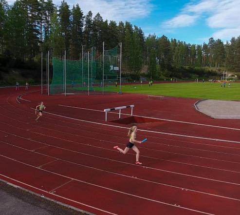 Ukonniemen uusitulla urheilukentällä käydään kesällä 21 lukuisia yleisurheilukilpailuja