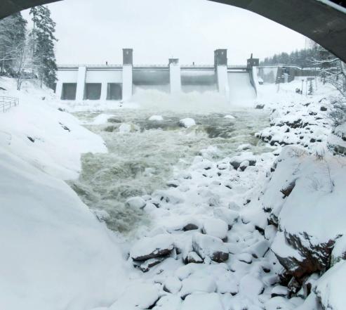 Talvinen Imatrankosken uoma