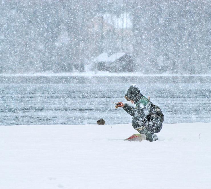pilkkimistä vuoksella
